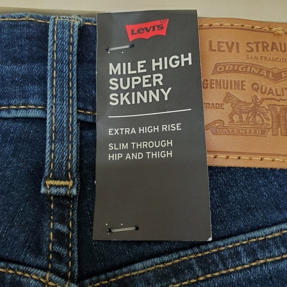 Levi's Premium Mile High Rise Super Skinny Jeans - Picture 7 of 7